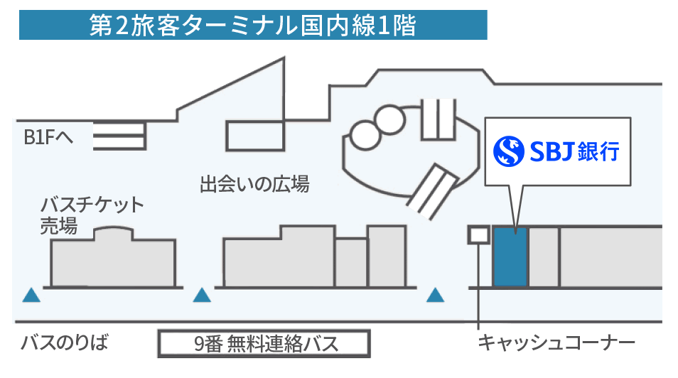 羽田空港第2ターミナル国内線両替所