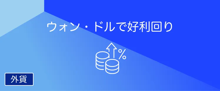 外貨定期預金（韓国ウォン・米ドル）